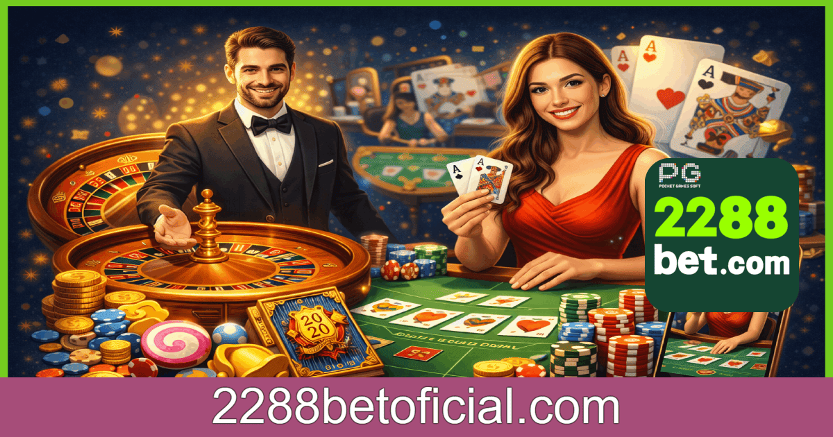 Jogos de cassino ao vivo disponíveis na 2288BET