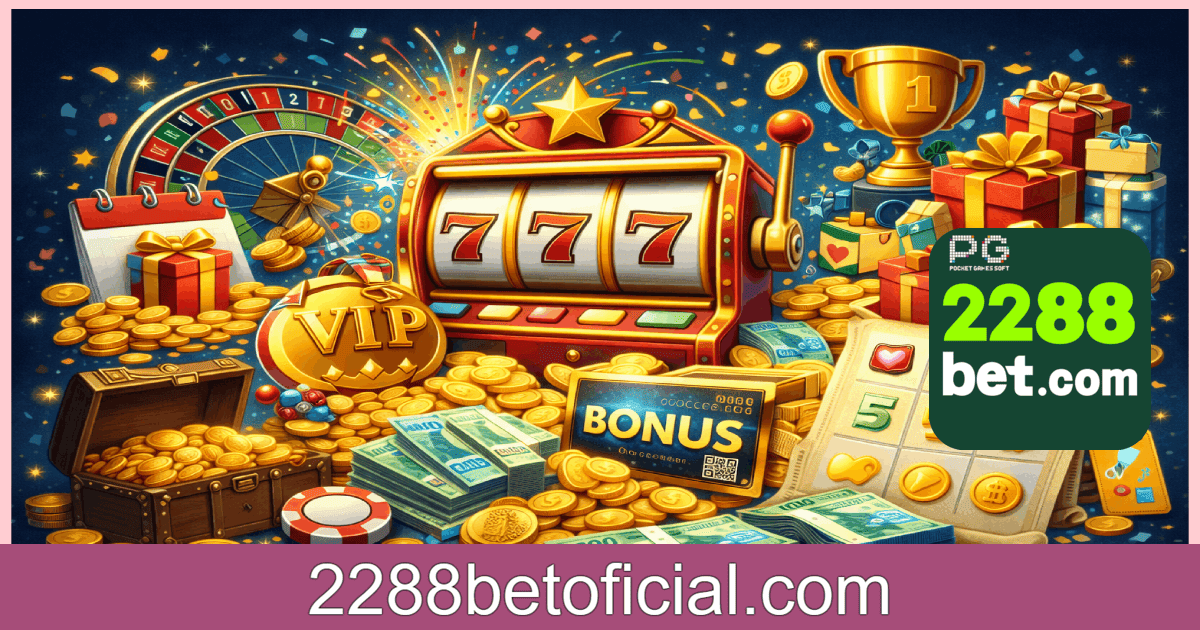 Imagem ilustrativa de promoções de cassino com slot machine, moedas e prêmios